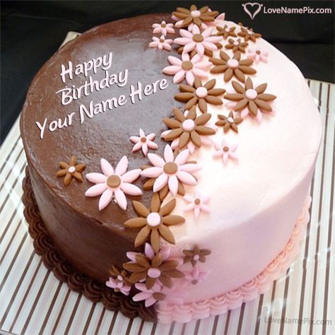 Edit Options Decorated Birthday Cake With Name Photo - Happy Birthday Wishes Cake For Brother, Birthday Cake For Brother, Write Name On Cake, Birthday Cake Write Name, Birthday Cake Writing, Birthday Cake With Name, Cake With Name, Birthday Cake Images, Cake Writing