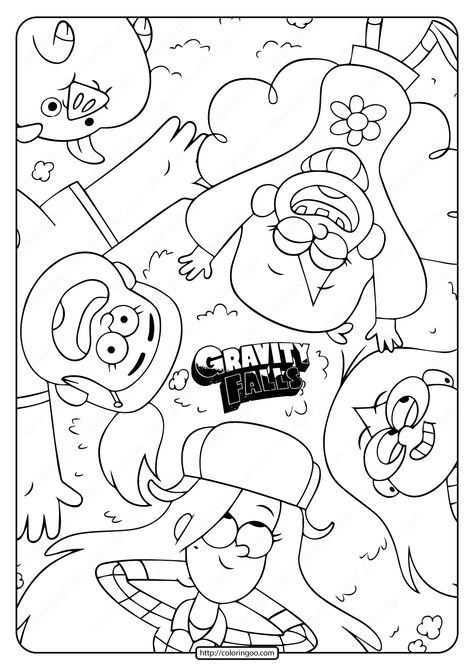 Gravity Falls Coloring Pages, Character Coloring Pages, Fall Drawings, Detailed Coloring Pages, Fall Coloring Pages, Disney Colors, Easy Coloring Pages, Cartoon Coloring Pages, Disney Coloring Pages