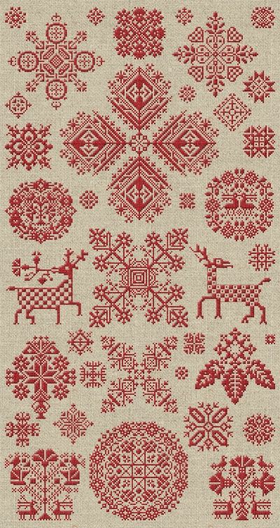 Embroidery Christmas Gifts, Christmas Embroidery Patterns, Beautiful Cross Stitch Pattern, Redwork Embroidery, Embroidery Christmas, Embroidery Gifts, Folk Embroidery, A Cross, Embroidery Tutorials