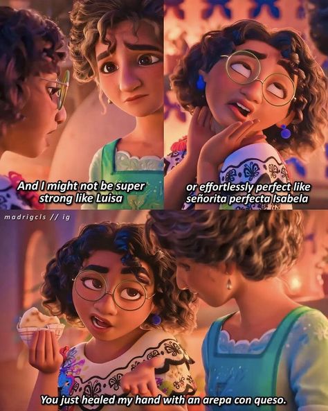 Mirabel And Isabela, Disney Trash, Disney Scenes, Relatable Illustrations, Madrigal Family, Disney Comics, Mirabel Madrigal, Disney Encanto, Disney Pixar Movies