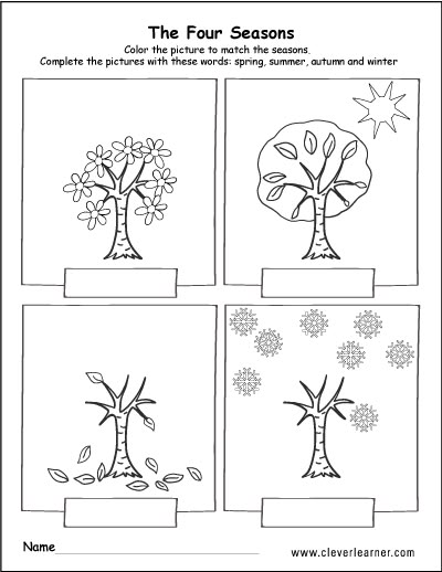 Spring, summer, fall and winter free worksheets for preschools #preschool #seasons #worksheets Season Worksheets For Preschool, Season Worksheets For Kids, Winter Worksheet, Season Activities For Preschool, Kindergarten Seasons Worksheets, 4 Seasons Worksheets For Kids, Worksheets On Seasons For Kindergarten, Evs Worksheets For Grade 2 Seasons, Science Kindergarten Worksheets