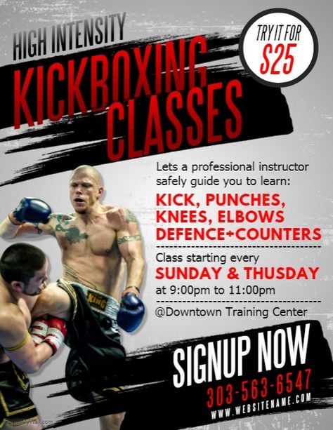 Martial Arts Banner, Boxing Gym Design, Football Viewing Party, Martial Arts Gym, Martial Arts Club, Kickboxing Training, Kickboxing Classes, Boxing Classes, Class Poster