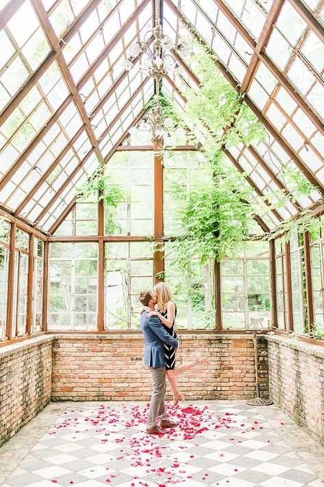 Austin Proposal at Sekrit Theater glass greenhouse 0033 Art Gallery Proposal, Greenhouse Proposal, Austin Proposal, Sekrit Theater, Glass Conservatory, Glass Greenhouse, Mini Photo Sessions, Fredericksburg Texas, Proposal Photos