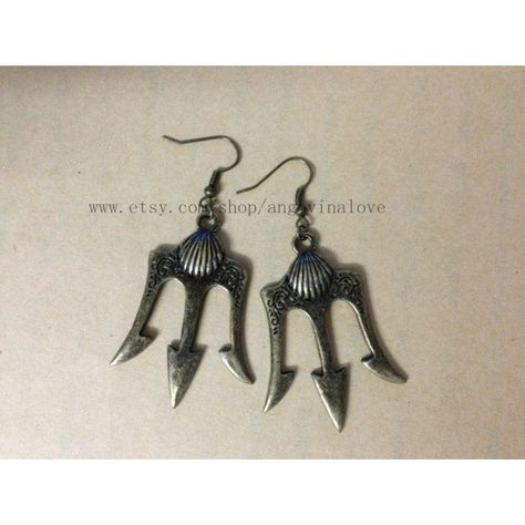 Percy Jackson Earrings, Percy Jackson Jewelry, Poseidon Percy Jackson, Percy Jackson Lightning Thief, Silly Earrings, Percy Jackson Comics, Lightning Thief, The Lightning Thief, Bronze Earrings