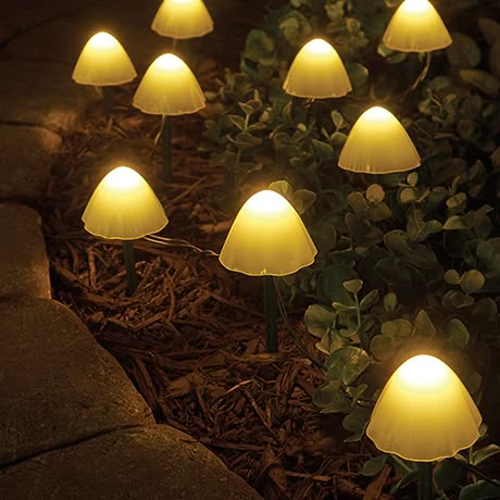 Solar Mushroom Outdoor Dimming Light Set | Signals | HBB116 Small Solar Panels, Mushroom Lights, Moon Garden, Outdoor Light, Dim Lighting, Sustainable Home, Landscape Lighting, Small Garden, Garden Lighting