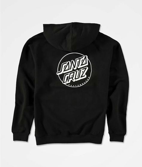 Santa Cruz Clothing, Santa Cruz Hoodie, Hoodie Zumiez, Dot Logo, Character Inspired Outfits, Art And Culture, Action Sports, Young Men, Kangaroo Pouch