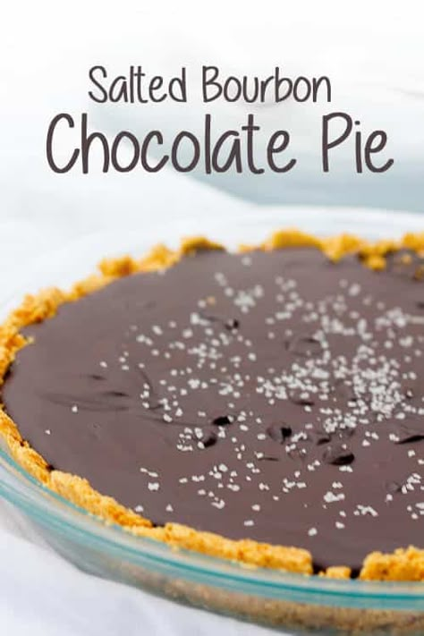 Bourbon Dessert, Award Winning Pies, Bourbon Chocolate, Bourbon Recipes, Chocolate Bourbon, Pie Pops, Boozy Desserts, Easy No Bake Desserts, Chocolate Pie