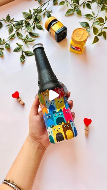 Anwesha🌸 on Instagram: "Just guess the no. Of days it took me to shoot this reel🥹🥲
But the outcome was worth it🙈😩🫧 i love this bottle art!🎀🫶🏼
Used @flashpaints_official acrylics🌻
🎁 use code ANWESHAFLASH10 for 10% off on your purchase from their website!( link in bio!)
.
.
.
.
#aashiwork🌸 #flashpainting #flashpaint #bottleart #bottleartwork #bottlepainting #paintingonbottle #acrylicpainting #acrylics #acrylicartwork" Bottle Art Ideas Paint, Classroom Rules Display, Bottle Painting Ideas, Bottle Art Projects, Glass Bottle Decor, Water Bottle Crafts, Painted Glass Bottles, Decorating Crafts, Bottle Decor