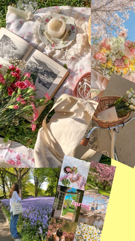 Spring Aesthetic Collage, Aesthetic Colleges, Spring Collage, Spring Inspo, Sunrises And Sunsets, Patterns Wallpaper, Spring Wallpaper, Spring 2025, Spring Theme