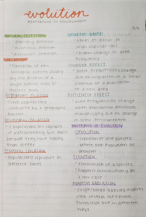 evolution: adaptations to the environment Class 12 Biology Notes Evolution, Evolution Notes Biology, Living Environment Notes, Evolution Concept Map, How To Learn Chemistry, Evolution Notes, Zoology Notes, Biology Evolution, Evolution Project