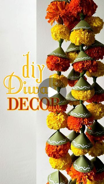 | D A U S C H E   A V A S A | on Instagram: "What’s easier than using readily available items around your house to DIY your very own Diwali / Deepavali decor & set the mood for the occasion just right ?! Think QUICK & EASY, and a pop of color. Floral hangings / torans that can be hung at almost any corner, but especially beautiful when the sun hits on your balcony 🌹.
You could totally have fun and play around with different paper colors, flowers, motifs & not limit it to just this celebration; the possibilities are endless ! Do try & tag us with your own creations :)

#decorbydavasa #diwali2024 #diwalidecor #diwaliDIY #festivaldecor #festivevibes #diwalitoran #diytoran #diwalidecorations #deepavali2024 #deepavalidecor #diwaliaesthetics #festivediy #ecofriendlydecor #sustainabledecor #fest Diwali Flowers, Flowers Motifs, When The Sun Hits, Pooja Decor, Diy Diwali Decorations, Diwali Party, Set The Mood, Sustainable Decor, Diwali Diy