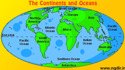 map of 7 continents and 5 oceans | Digital computer graphics map of seven continents and the oceans too. Ocean Diagram, Oceans Worksheet, 7 Continents And 5 Oceans, Oceans And Continents, Map Of Continents, Social Studies Maps, World Map Continents, New World Map, Wristband Template