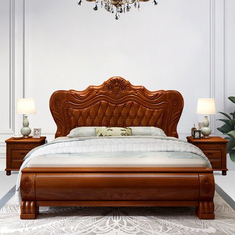 Please note: Due to the bespoke production required for large furniture, your order is estimated to deliver in 6-8 weeks. Small furniture orders will be delivered within 2-4 weeks. If you have any questions, please contact us at support@martliving.com. What is Included Color: Brown Bed Size: Queen King Style: Traditional Product Type: Panel Frame Material: Wood Upholstered: Non-Upholstered Slat Material: Wood Wood Tone: Medium Wood Wood Type: Rubberwood Purposeful Distressing Type: No Distressin Bed Frame Design Wood, Latest Wooden Bed Designs, Cot Design, Wooden King Size Bed, King Style, Wood Bed Design, Bed Frame Design, Wooden Bed Design, Brown Bed