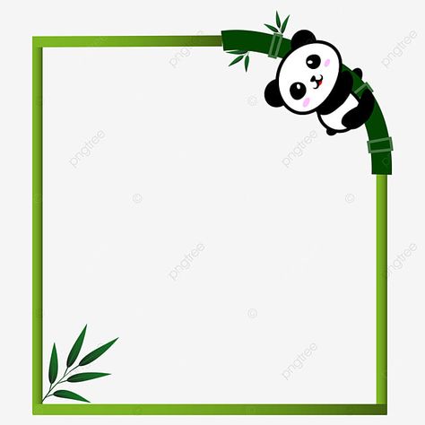 Panda Border Design, Beautiful Borders For Project, Panda Background, Panda Birthday Cards, Teacher Wallpaper, Photography Tea, Boarders Designs For Projects, Art Border, Cute Frame