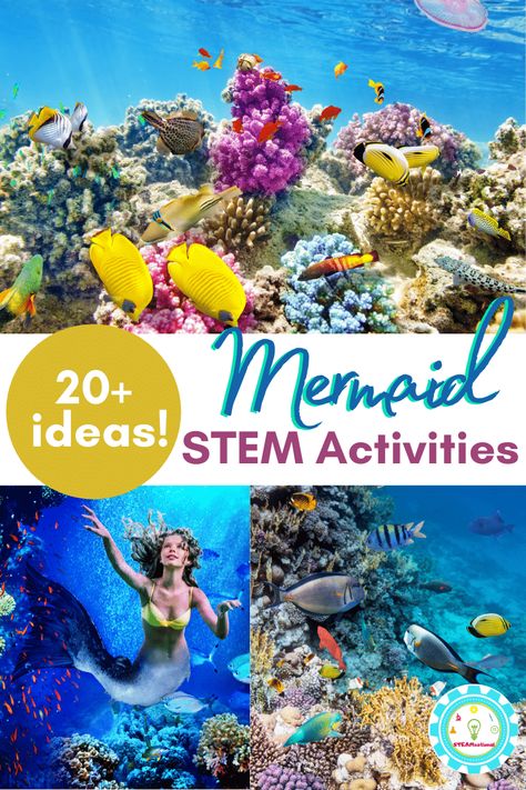 Combine magic and science with these mermaid STEM activities! Mermaid science is fun in these mermaid activities.