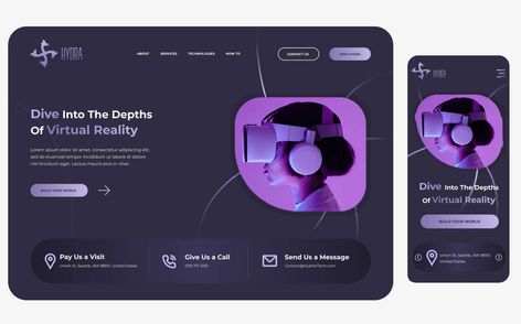 Get ready to take your virtual reality website to the next level with this Free VR Landing Page Template for Figma! Designed with a VR theme in mind, this landing page template is perfect for showcasing your VR services or app. With easy customization options for colors and fonts, this Figma template is a must-have […] The post Free VR Landing Page Template for Figma appeared first on Figma Template. Vr Website Design, Real Estate Landing Pages, Figma Template, App Landing Page, Agency Website, Landing Page Template, App Template, Web Layout Design, Slide Template