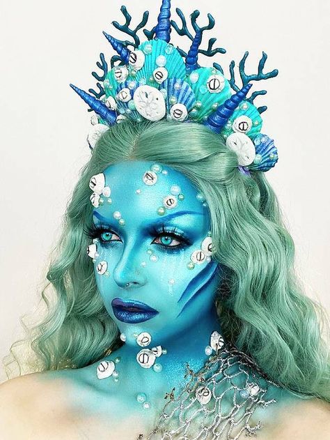 Nanaimo makeup artist’s eye-catching creations also capturing brand attention - Nanaimo News Bulletin Mermaid Fantasy Makeup, Shark Makeup, Makeup Giveaway, Makeup Workshop, Creepy Halloween Makeup, News Bulletin, Mermaid Halloween, Mermaid Pictures, Dope Makeup