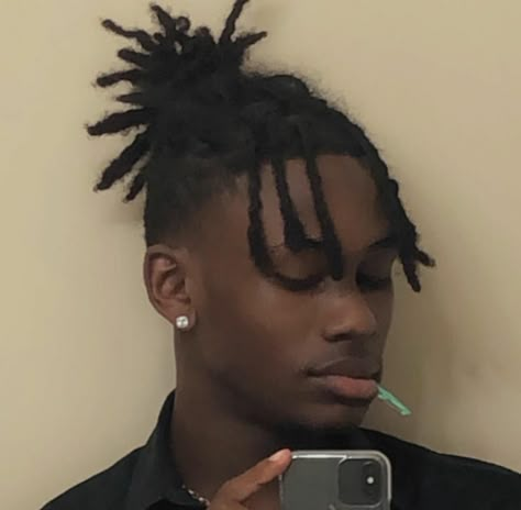 Black Masc Hairstyles, Aesthetic Male Hairstyles, Hot Men Hairstyles, Locs Men Styles Black Man, Dreads Black Man, Black Guys Hairstyles, Black Hairstyles Male, Black Man Braids, Hot Hairstyles For Men