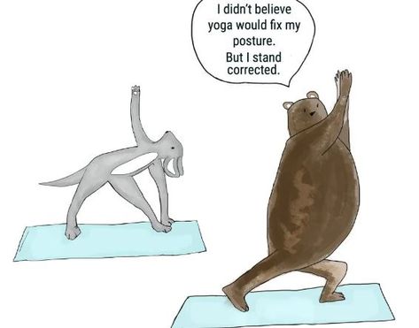 Yoga Jokes, Yoga Puns, Friday Funny, Laughing Out Loud, Funny Yoga, Gratitude List, Healthy Goals, Friday Humor, Yoga Art