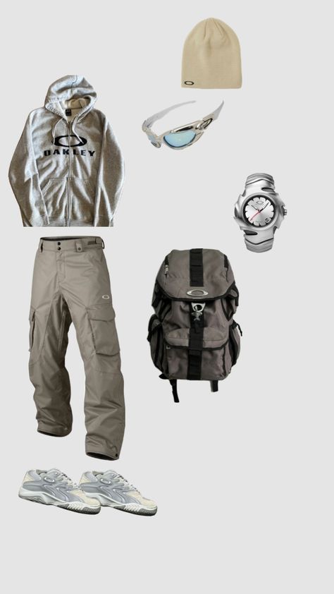 Full oakley outfit #outfitinspo #oakley #y2k Oakley Aesthetic, Create Collage, Cut Out, Mens Outfits, Bring It On, Outfit Inspo