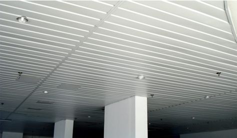 Vinyl soffit installed without any sagging. Soffit Ceiling, Exterior Paneling, Vinyl Soffit, Vinyl Siding Installation, Porch Ceiling, Installing Siding, Basement House, Basement Ceiling, Ceiling Panels