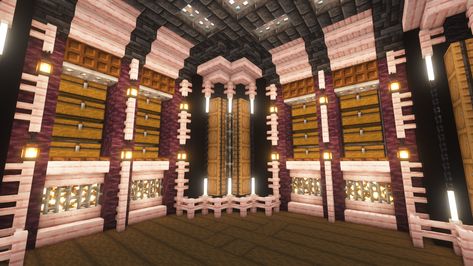 Minecraft Underground Storage Room Ideas, Cute Minecraft Storage Room Ideas, Minecraft Building Ideas Storage Room, Minecraft Underground Base Tutorial, Minecraft Enchantment Room Ideas Underground, Minecraft Cottagecore Storage Room, Cherry Storage Room Minecraft, Pink Storage Room Minecraft, Minecraft Underground Storage Room