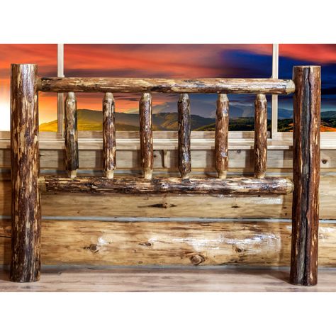 Log Headboard, Country Headboard, Slat Headboard, Used Woodworking Tools, Woodworking Tools Storage, Woodworking Kits, Woodworking Bed, Intarsia Woodworking, Slatted Headboard