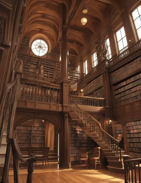 Tuscan Home Library, 19th Century Library, Big Old Library, Old Mansion Library, Library Building Architecture, Old Library Exterior, Castle Library Aesthetic, Fantasy Library Aesthetic, Aesthetic Library Room