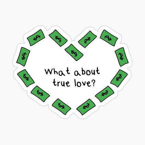 Get my art printed on awesome products. Support me at Redbubble #RBandME: https://www.redbubble.com/i/sticker/Money-true-love-by-Tinuwiell/153526796.EJUG5?asc=u Money Stickers, Money Spells That Work, Samsung Notes, Sticker Design Inspiration, Motivational Sticker, Music Stickers, Money Spells, Love Stickers, New Sticker