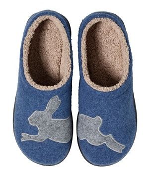 Sale at L.L.Bean- Quality Apparel & Gear Ll Bean Daybreak Scuffs, Ll Bean Slippers, Bean Bunny, Wool Clogs, Rabbit Colors, Blue Slippers, Best Slippers, Fleece Socks, Bunny Slippers