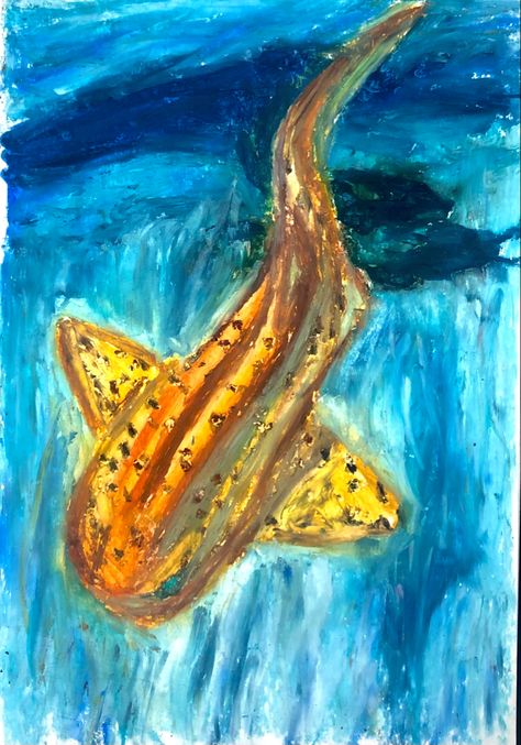 Shark Oil Pastel, Oil Pastel Sea Creatures, Shark Drawing, Organic Forms, Oil Pastels, Organic Form, Oil Pastel, Sea Creatures, Drawing Sketches