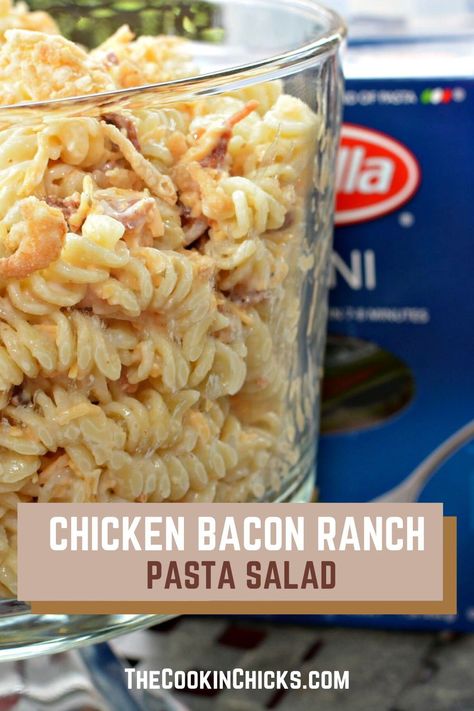 Chicken Bacon Ranch Pasta With Ranch Dressing, Chicken Bacon Ranch Pasta Salad With Lettuce, Cold Chicken Bacon Ranch Pasta, Chicken Bacon Pasta Recipes, Pasta Salad Bacon Ranch, Bacon Chicken Ranch Pasta, Chicken Bacon Ranch Pasta Salad, Bacon Pasta Recipes, Bacon Pasta Salad