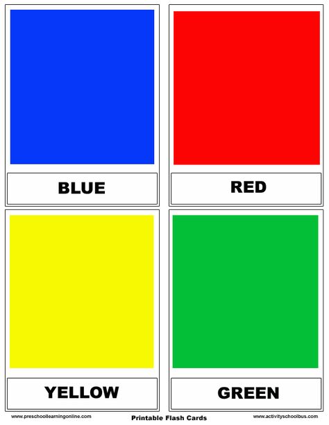 printable_flashcards_Primarycolors1.gif (612×792) Colour Flashcards Free Printable, Color Flashcards Free Printable, Classroom Stickers, Kids Preschool Learning, Colors Chart, Shapes Lessons, Montessori Color, Adjective Worksheet, Color Flashcards