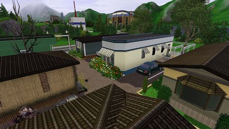 Bloxburg Trailer Park Layout, Trailer Park Layout, Bloxburg Trailer Park, Bloxburg Trailer House, Bloxburg Trailer, Blocksburg Room Ideas￼, Bloxburg Houses, Mobile Home Parks, Barbecue Area