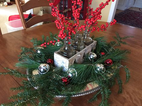 Platter Ideas, Silver Platters, Christmas Tops, Silver Bells, The Kitchen, Christmas Decor, Christmas Wreaths, Christmas Crafts, Decor Ideas