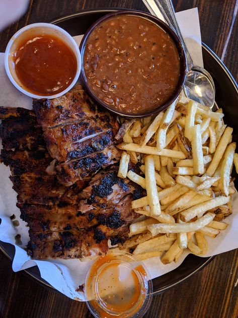 [I ate] BBQ ribs with sweet beans and fries. Chicken Bacon Ranch Quesadilla Recipe, Ribs And Fries, Sweet Beans, Corn Ribs, Quesadilla Recipe, Quesadilla Recipes, Chicken Bacon Ranch, Bacon Ranch, Bbq Ribs