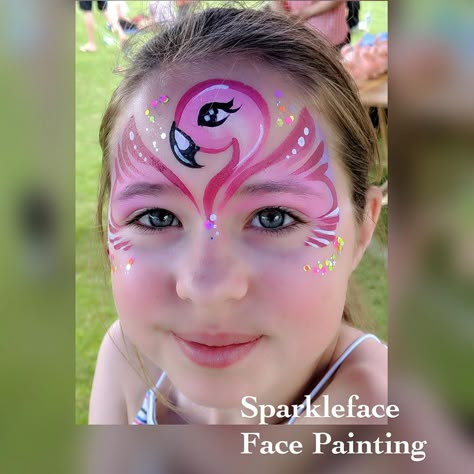 Elizabeth on Instagram: “Love painting a flamingo! ☀️. #flamingofacepaint #flamingo #facepaint #facepainter #Lionsfunfest #Lionsfunfest2019 #Fleetlions…” Flamingo Face Paint Easy, Flamingo Face Painting, Flamingo Face Paint, Four And Fabulous, Flamingo Makeup, Face Painting Ideas For Kids, Face Painting For Kids, Kids Face Painting, Girl Face Painting