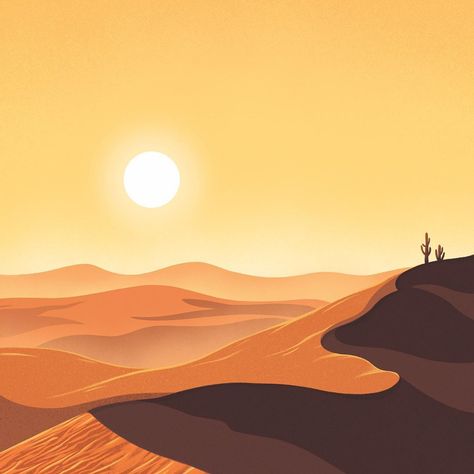 Tom Clohosy Cole on Instagram: “One fifth of the land on Earth is made up of deserts. New Sahara print for my webshop, see the link in my bio. #sahara #desert #illustration” Sahara Desert Drawing, Sahara Desert Illustration, Dunes Painting, Land Illustration, Desert Drawing, Desert Watercolor, Desert Illustration, Dune Art, Desert Dunes