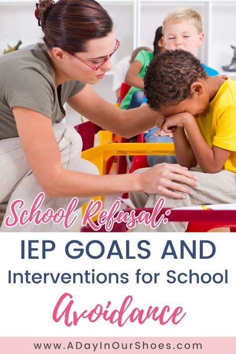 School Refusal: IEP Goals and Interventions for School Avoidance Iep Accomodations, School Refusal Interventions, Iep Vs 504, 504 Vs Iep, Iep Eligibility Meeting, Iep Accommodations For Middle School, School Refusal, Individual Education Plan, Behavior Plan