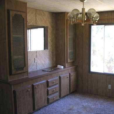 Before and After: 9 Totally Amazing Mobile Home Makeovers Mobile Home Remodel Before And After, Manufactured Home Remodel Before And After, Manufactured Home Renovation, Diy Mobile Home Remodel, Single Wide Remodel, Remodel Mobile Home, Home Remodel Before And After, Mobile Home Bathroom, Mobile Home Kitchen