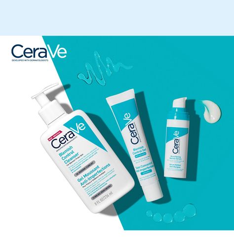 Acne can be caused by the use of unsuitable cosmetics that have disrupted the microbiome of your skin, which is now prone to inflammation. Therefore, reach for products from the Blemish Control range by CeraVe. The cleansing gel will not only gently remove impurities, but also delicately exfoliate the skin thanks to its acid content. The serum and gel will effectively repair the skin and prevent the scars and blemishes that can accompany acne. Acne Gel, Cream Cleanser, Cleansing Gel, Eye Cream, Moisturizer Cream, Pharmacy, Serum, Im Not Perfect, Skin Care