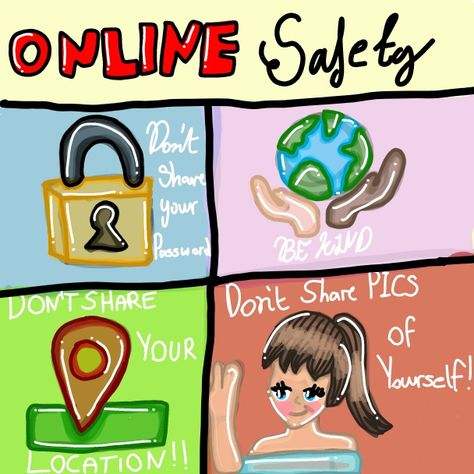 Safer Internet Day: Kids share their top online safety tips - SuperAwesome Internet Safety Day, Internet Safety Posters, Digital Poster About Netiquette, Netiquette Poster Making, Online Safety Poster Kids, Online Security Poster, Internet Safety Poster Ideas, Internet Safety Poster Drawing, Digital Safety Poster