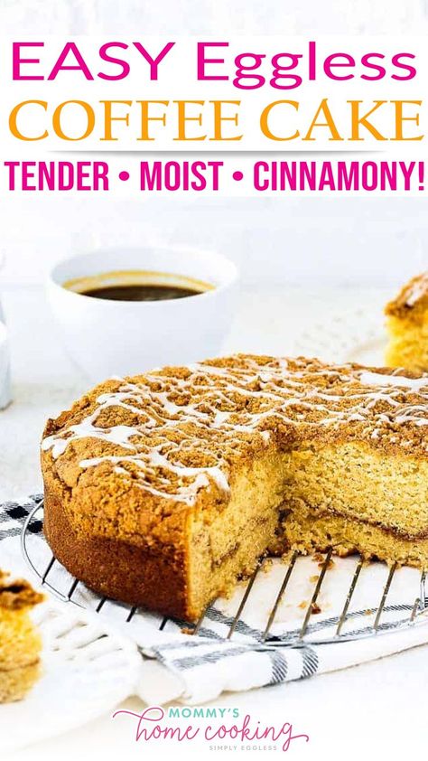 Eggless Coffee Cake, Egg Free Dessert Recipes, Eggless Breakfast, Egg Free Cakes, Egg Allergy, Coffee Cupcakes, Tea Cakes Recipes, Eggless Cake Recipe, Eggless Desserts