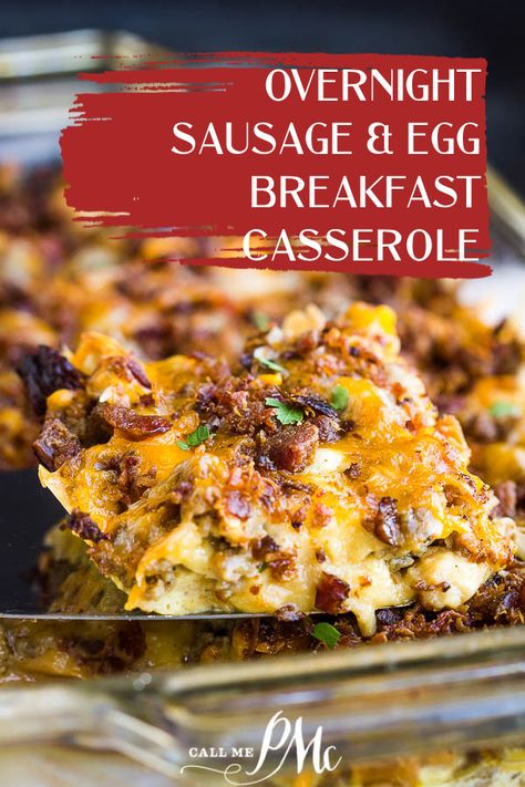 Sausage Croissant, Overnight Sausage Breakfast Casserole, Easy Breakfast Casserole Sausage, Breakfast Egg Casserole Recipes, Sausage Egg Breakfast Casserole, Egg Breakfast Casserole, Breakfast Croissant, Casserole Breakfast, Make Ahead Breakfast Casserole