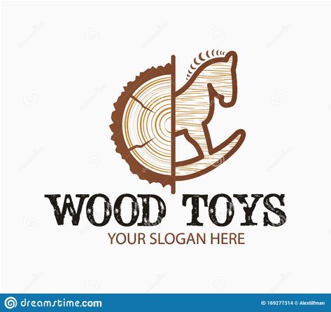 Abstract Creative Concept Wood Toys Logo with Wooden Texture. from Log To Toy Idea. Design for Print, Emblem, T-shirt, Party Stock Vector - Illustration of handwork, emblem: 169277314 Wood Logo Design, Wooden Logo, Toys Logo, Wood Logo, Creative Concept, Wooden Texture, Wood Logs, Toy Brand, Vector Clipart