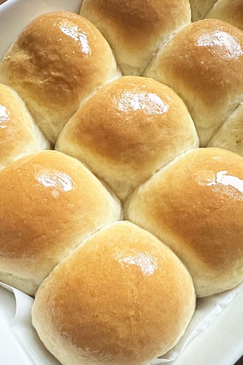 A tray of milk buns. Milk Bread Honey Buns, Vegan Dinner Rolls, Milk Buns, Vegetarian Instant Pot Recipes, Milk Bun, Homemade Buns, Digital Food Scale, Baking Buns, Vegan Lunch Ideas