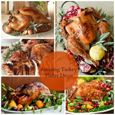 Turkey Serving Platter Ideas, Thanksgiving Turkey Plating, How To Present Turkey On Platter, Turkey Platter Decor, Garnish Turkey Platter, How To Decorate Turkey Platter, How To Garnish A Turkey Platter, Turkey Plater Decoration, Thanksgiving Turkey Platter Presentation