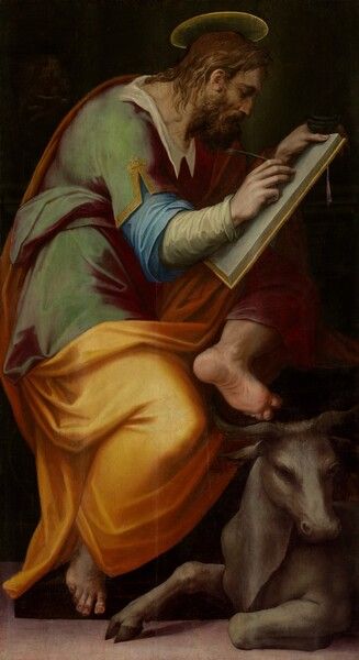 Lucas Evangelista, Luke The Evangelist, St Luke, Giorgio Vasari, Saint Luke, National Gallery Of Art, National Gallery, Bible Art, British Artist