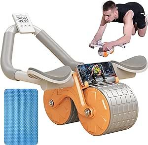 Ailinkor Ab Roller with Elbow Support, Automatic Rebound Abdominal Wheel with Elbow Support, Ab Wheel Roller for Core Workout, Ab Roller for Abs Workout with Timer, Exercise Wheels for Core Training #ElbowSupport #AbdominalWheel #FitnessGear #WorkoutEssentials #StrengthTraining #ExerciseEquipment #CoreWorkout #FitnessAccessories #HomeGym #FitnessGoals Exercise Wheel, Elbow Support, Ab Roller, Core Training, Strength Training Equipment, Ab Workouts, Workout Essentials, Ab Wheel, Abdominal Muscles