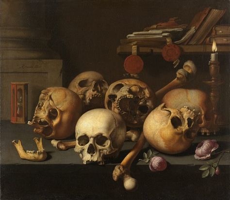 Art Mort, Vanitas Still Life, Vanitas Paintings, Vanitas Vanitatum, Skulls And Bones, Odilon Redon, Dutch Golden Age, Momento Mori, Still Life Art